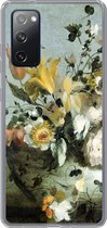 Geschikt voor Samsung Galaxy S20 FE hoesje - Bloemen - Oude meesters - Barok - Siliconen Telefoonhoesje