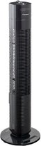 Bestron Torenventilator, Ventilator met 3 snelheidsstanden & 75° graden draaifunctie, incl. Timer, hoogte: 78 cm, 35W, AFT760Z, kleur: zwart