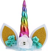 Unicorn Taartdecoratie- Eenhoorn- Cake Topper- Versiering- Verjaardag- Rainbow