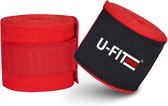 U Fit One 2 Stuks Boks Bandage - Zwart 450 cm - Kickboks bandage - Boxing Wraps - Boxing bandage - Kickboks bandage - Boksen - Kickboxen - Muay Thai