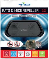 Weitech - Ultrasone ratten- en muizenverjager - Rattenverjager - 1 stuk in verpaking