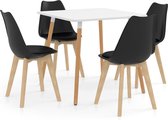 Decoways - 5-delige Eethoek zwart