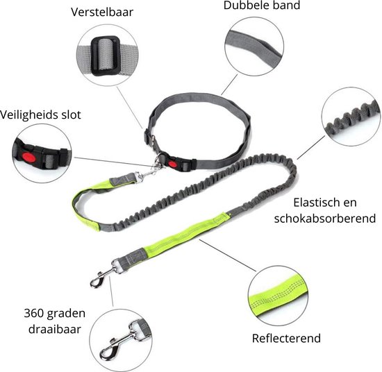Reflecterende riemsjerp voor veilig hardlopen en fietsen in het donker