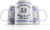 Kut mok 53 jaar |Ben ik eindelijk 53 jaar krijg ik zo’n kutmok| Mok verjaardag |Cadeau mok| Grappige mok  | Kuttegel 53 jaar