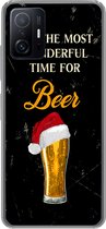 Geschikt voor Xiaomi 11T Pro hoesje - It's the most wonderful time for beer - Kerst - Quotes - Bier - Spreuken - Siliconen Telefoonhoesje