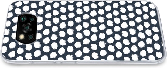 Coque Xiaomi Poco X3 NFC - Pois - Motif - Wit - Siliconen