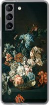 Geschikt voor Samsung Galaxy S21 hoesje - Stilleven met bloemen - Oude meesters - Kunst - Siliconen Telefoonhoesje