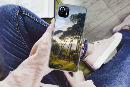 Coque Xiaomi Mi 11 - Paysage italien avec pins parasols - Hendrik Voogd - Art - Coque de téléphone en Siliconen