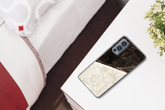 OnePlus Nord 2 5G - Marbre - Structure - Abstrait - Coque en Siliconen