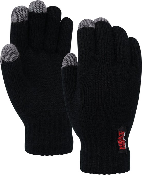 Heat Keeper Thermo Handschoenen - Kleur Zwart - I-touch - One size