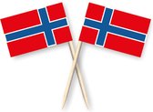 Cocktail prikkers Noorwegen 50 stuks