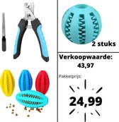 Puppy pakket - Honden pakket - Puppy cadeaupakket - Incl: Nagelknipper hond - Nagelvijl hond - Snackbal hond - Voerbal hond - Hondenspeeltjes