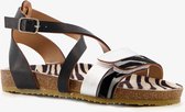 Blue Box meisjes sandalen met dierenprint - Zwart - Maat 35