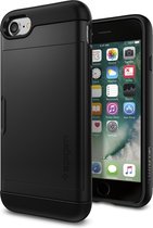 Apple iPhone 7 Hoesje - Spigen - Slim Armor CS Serie - Hard Kunststof Backcover - Zwart - Hoesje Geschikt Voor Apple iPhone 7