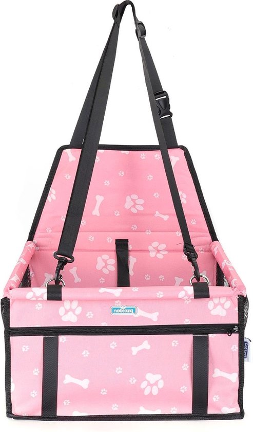 Nobleza Hondenstoel auto - Hondenzitje auto - Autostoel hond - Autozitje hond - Hondenmand auto - Roze