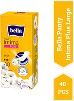 Bella Inlegkruisje Intima Plus Large, extra bescherming, dermatologisch getest, 100% katoen, extracten van witte bloemen - 40 stucks