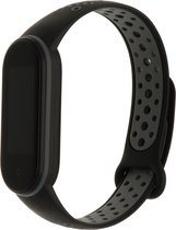 Xiaomi Mi band 5/6 dubbel sport band - zwart grijs - Geschikt voor