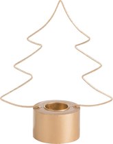 J-line T-Lichthouder Kerstboom Metaal Goud Large