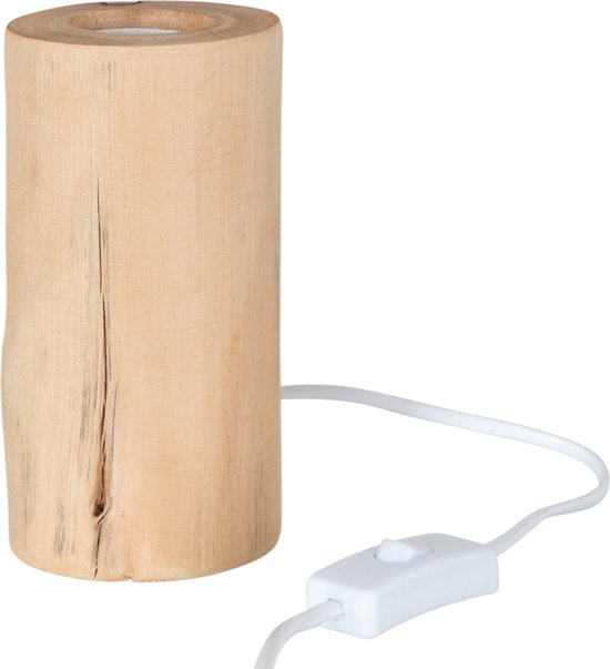 J-Line lamp Socket Silas Hoog - hout - naturel