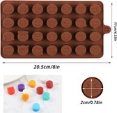 Chocoladevorm - Chocolademal - Chocolatier - Siliconen mal - Emoticons