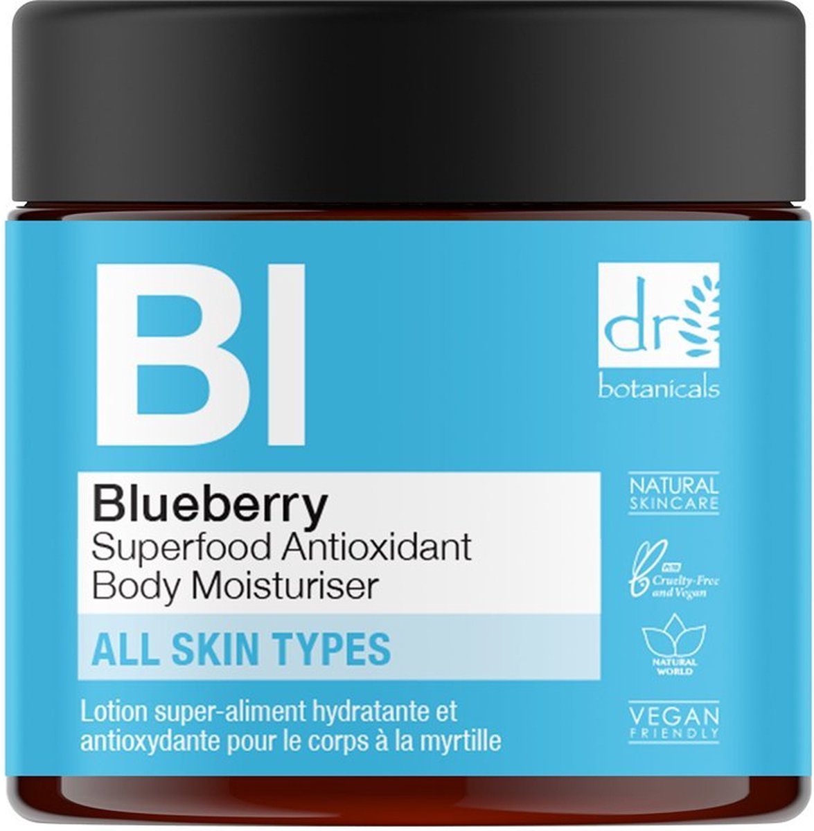 Dr Botanicals – Blueberry – Superfood Antioxidant Body Moisturiser – 60 ml