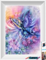 Artstudioclub® Diamond painting volwassenen volledige bedekking fairy pastel 25x30cm