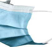 Wegwerp Kindermaskers  Blauw  Mondkapjes voor kinderen 4-12 jaar| 50 Stuks