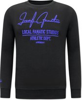 Heren Sweater - Athletic Dept. - Zwart / Blauw