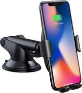 Baseus draadloze oplader Gravity Car Mount (10 W Qi-lading voor Galaxy S20 S10 S9 S8, 7,5 W voor iPhone 11 Pro XS X 8 Plus, Huawei Mate 30 Pro en nog veel meer), zwart WXYL-A01