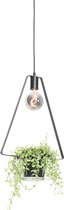QAZQA roslini - Moderne Hanglamp - 1 lichts - L 35 cm - Zwart - Woonkamer | Slaapkamer | Keuken
