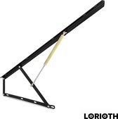LORIOTH® Bed lift mechanisme - Extra Opslag - Hydraulische lift - Bed - Pneumatisch - Boxspring Lifter - Bank Opslagruimte - 120CM Zwart