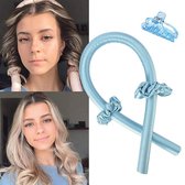 Bol.com Heatless curls- Haarkruller 2 stuks- blauw aanbieding