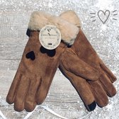 Winter handschoenen CUPIDO van BellaBelga - bruin