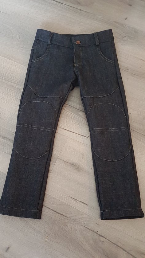 Spijkerbroek - jeans - jongens - donkerblauw denim - maat 122/128