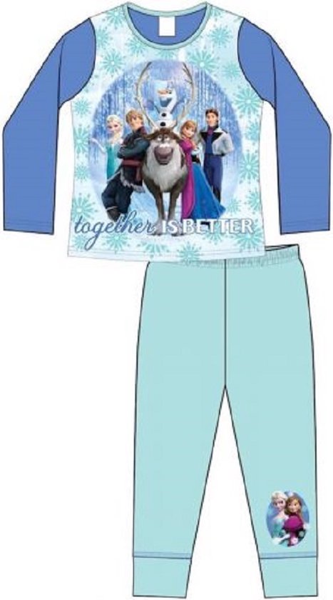 Pyamas Elsa Frozen pyjama - maat 116 - Disney Anna en Elsa pyama - Together is ...