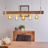 Belanian.nl -  Landhaus, Moderne Houte Hanglamp,hanglamp wit, licht hout, 5-lichtbronnen,Rustiek Hanglamp,Scandinavisch Boho-stijl  E27 fitting  Hanglamp, Eetkamer en galerij Hanglamp,keuken, universeel Hanglamp,woonkamer Hanglamp,