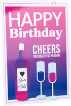 Kaart - Postcard - Verjaardag - Happy Birthday - LGBT+ - Bday - Bi - Regenboog - Pride