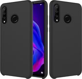 Huawei P30 Lite Hoesje - Mobigear - Rubber Touch Serie - Hard Kunststof Backcover - Zwart - Hoesje Geschikt Voor Huawei P30 Lite