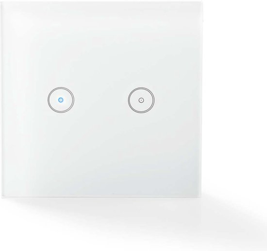 Foto: Nedis wifiws20wt wi fi smart lichtschakelaar dubbel