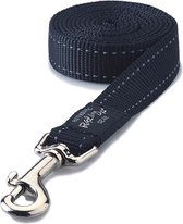 Rogz For Dogs Fanbelt Long Lijn Zwart 20 mmx1.8 mtr