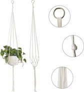 Macrame-90CM-Wit-Plantenhanger-set-2-stuks