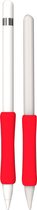 Grip voor Apple Pencil 1/2 Rood - Siliconen grip - 1 stuk - 78Goods