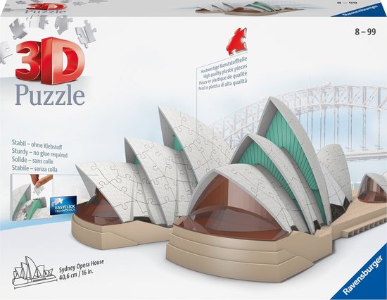 Ravensburger Sydney Opera House - 3D Puzzel - 216 stukjes