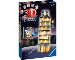 foto van Ravensburger Toren van Pisa 3D puzzel Night Edition - 216 stukjes