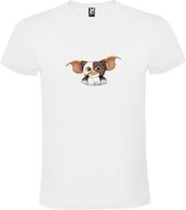 Wit T-shirt met de schattige Gremlin Gizmo grote print size S