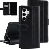 UNIQ Accessory Samsung Galaxy S22 Ultra Telefoonhoesje met Book Case, Kunstleer, Zwart, Bescherming.