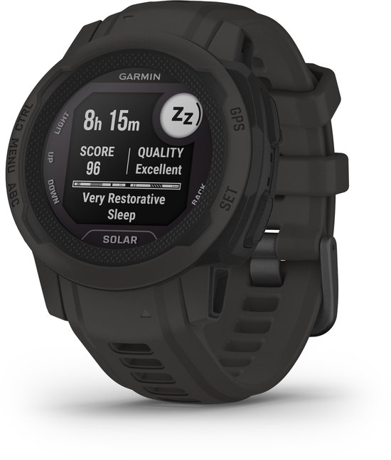 Garmin Instinct 2S Solar - Sporthorloge met GPS - Smartwatch voor heren - Zon Oplaadbaar - 40mm - Graphite