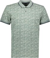 TOM TAILOR allover printed polo Heren Poloshirt - Maat XXXL