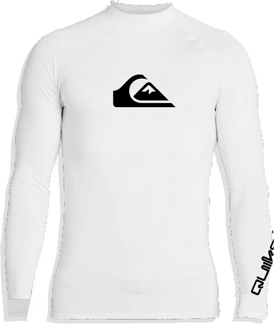 Quiksilver - UV-Zwemshirt met lange mouwen voor jongens - All time - Wit - maat