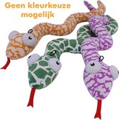 Multipet slang met ratel assorti m 22x10x15 cm